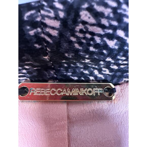 Rebecca Minkoff Becky Jacket Womens Pink Black 100% Silk Blazer Size Small - Picture 8 of 11